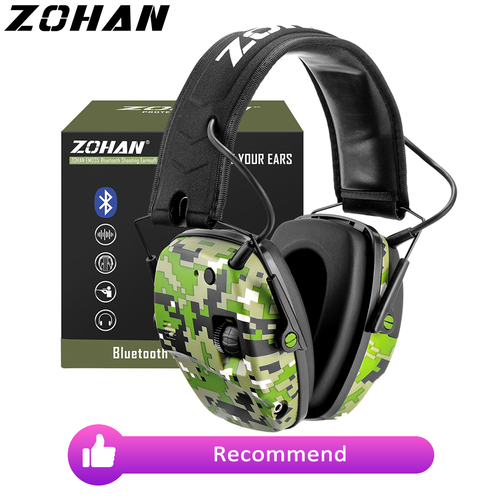 Shooting Ear Muff - ZOHAN 5,0 Bluetooth Электронные Наушники для