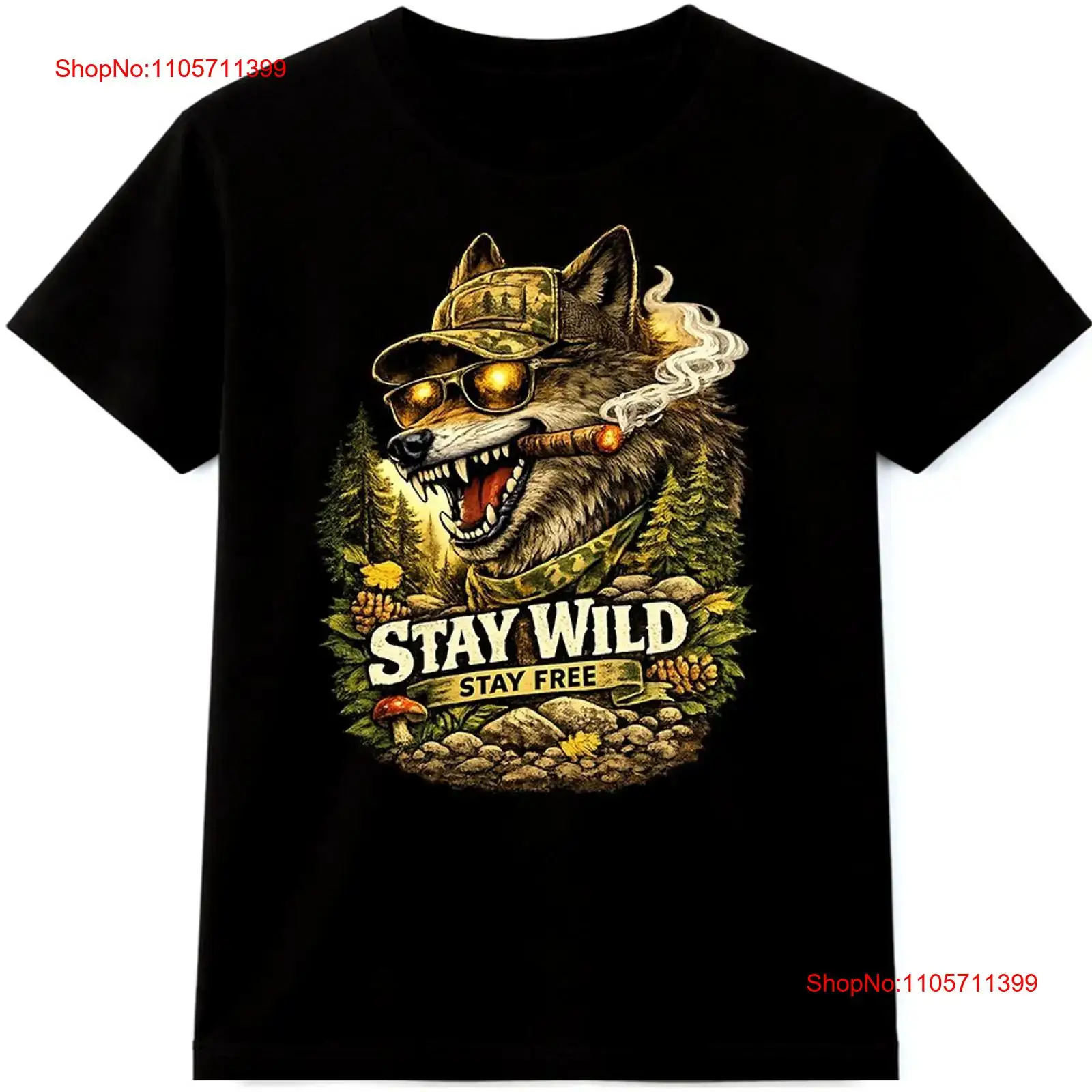 Wildman Hunting & Outdoor Robertson Photos - Футболка Wolf T Shirt Stay Wild