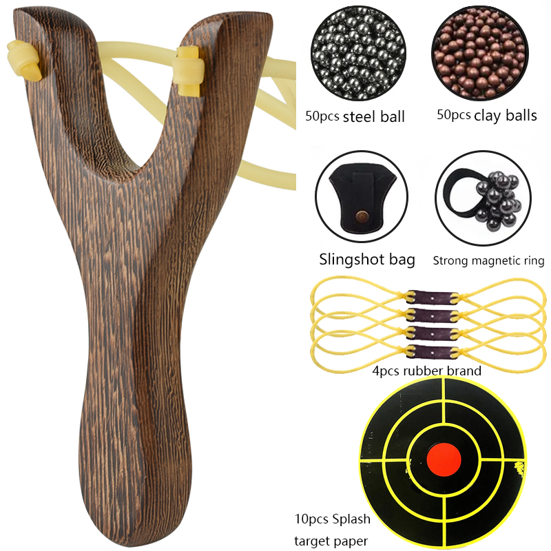 Outdoor Hunting Launcher - Традиционные деревянные рогатки, набор игрушек для