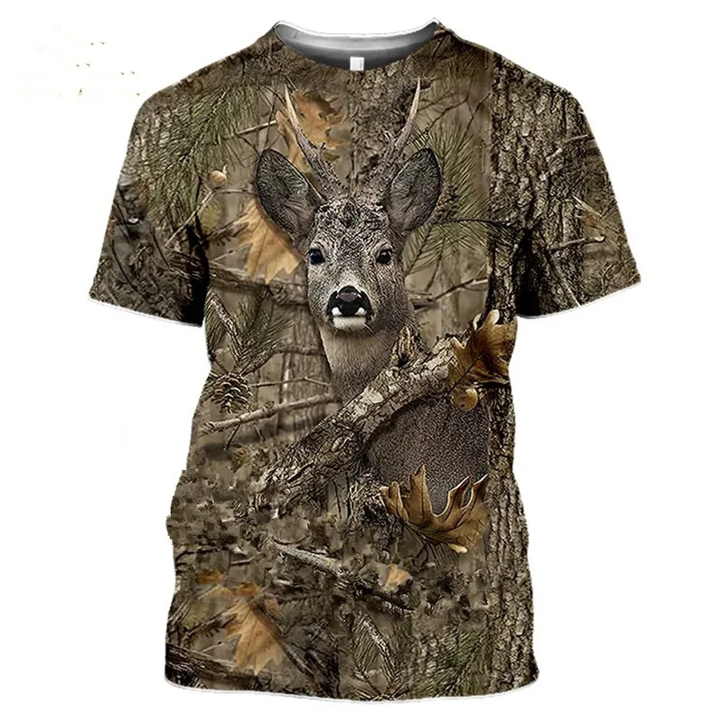 Wildman Hunting & Outdoor Robertson Photos - Футболка 3D с камуфляжным принтом дикого