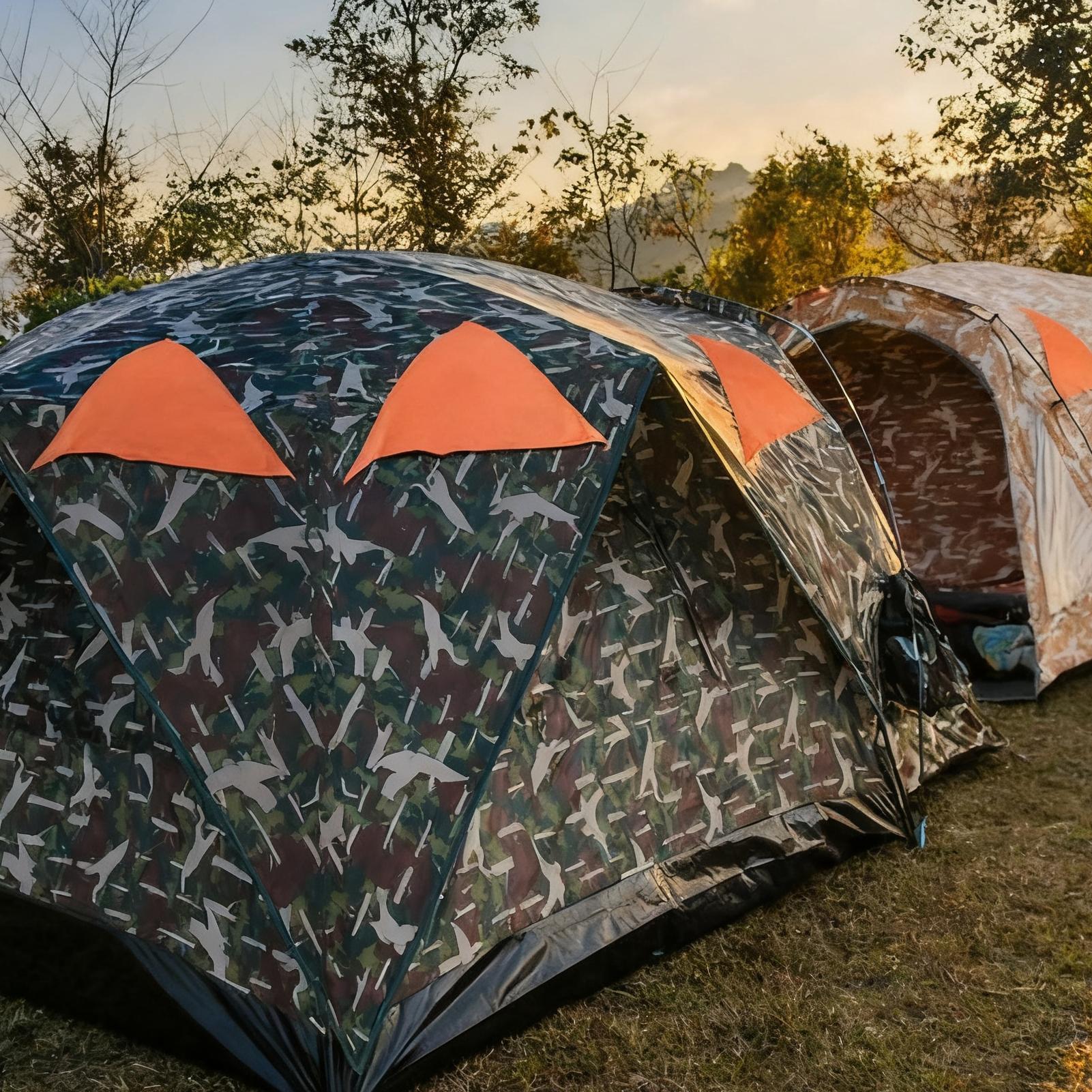 Оранжевая глухая панель Blaze, – обзор и цена Outdoor Hunting Tent