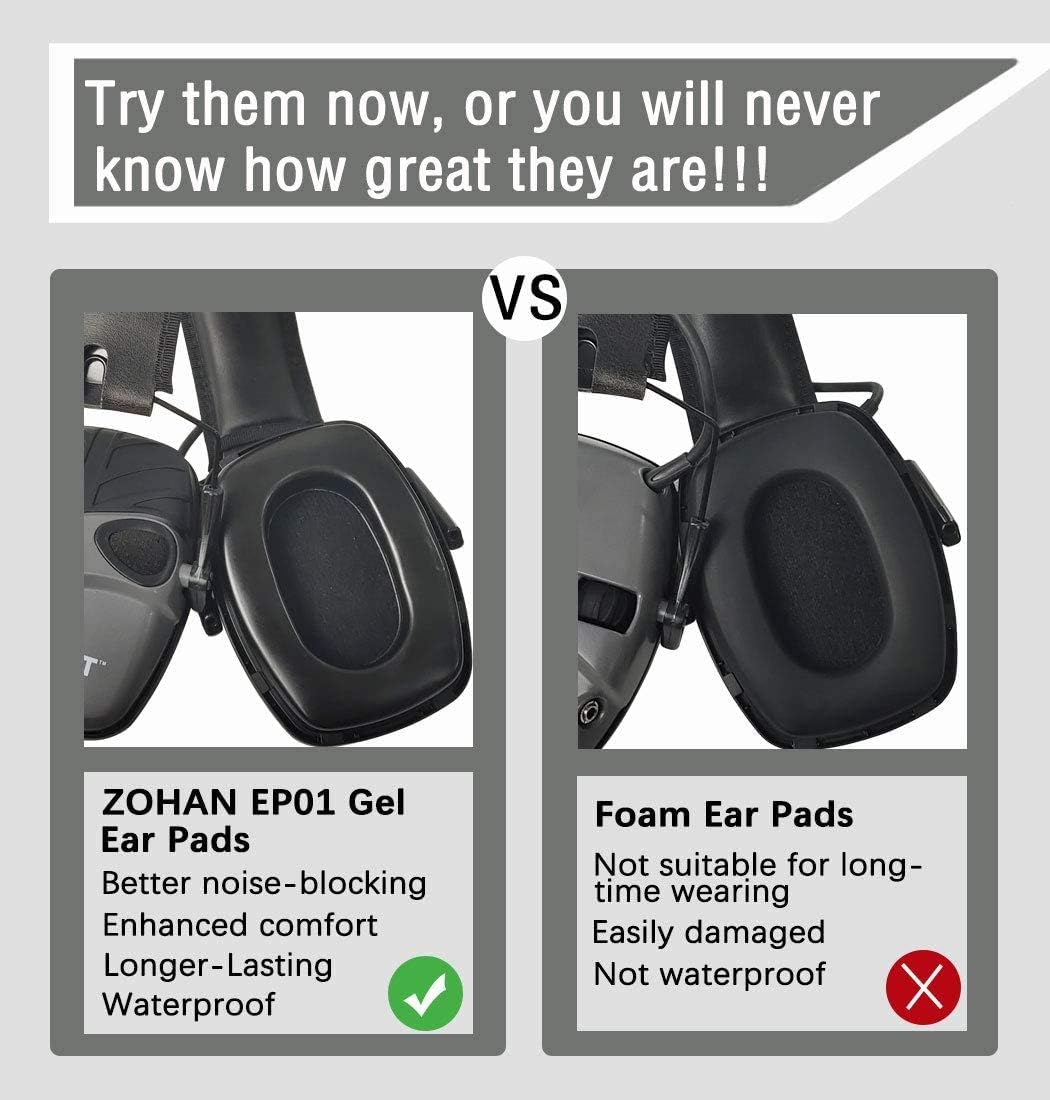 Гелевые амбушюры ZOHAN, сменны – обзор и цена Shooting Ear Muff